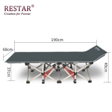 Vente chaude lit en métal pliable camping en plein air lit réglable Fabrication